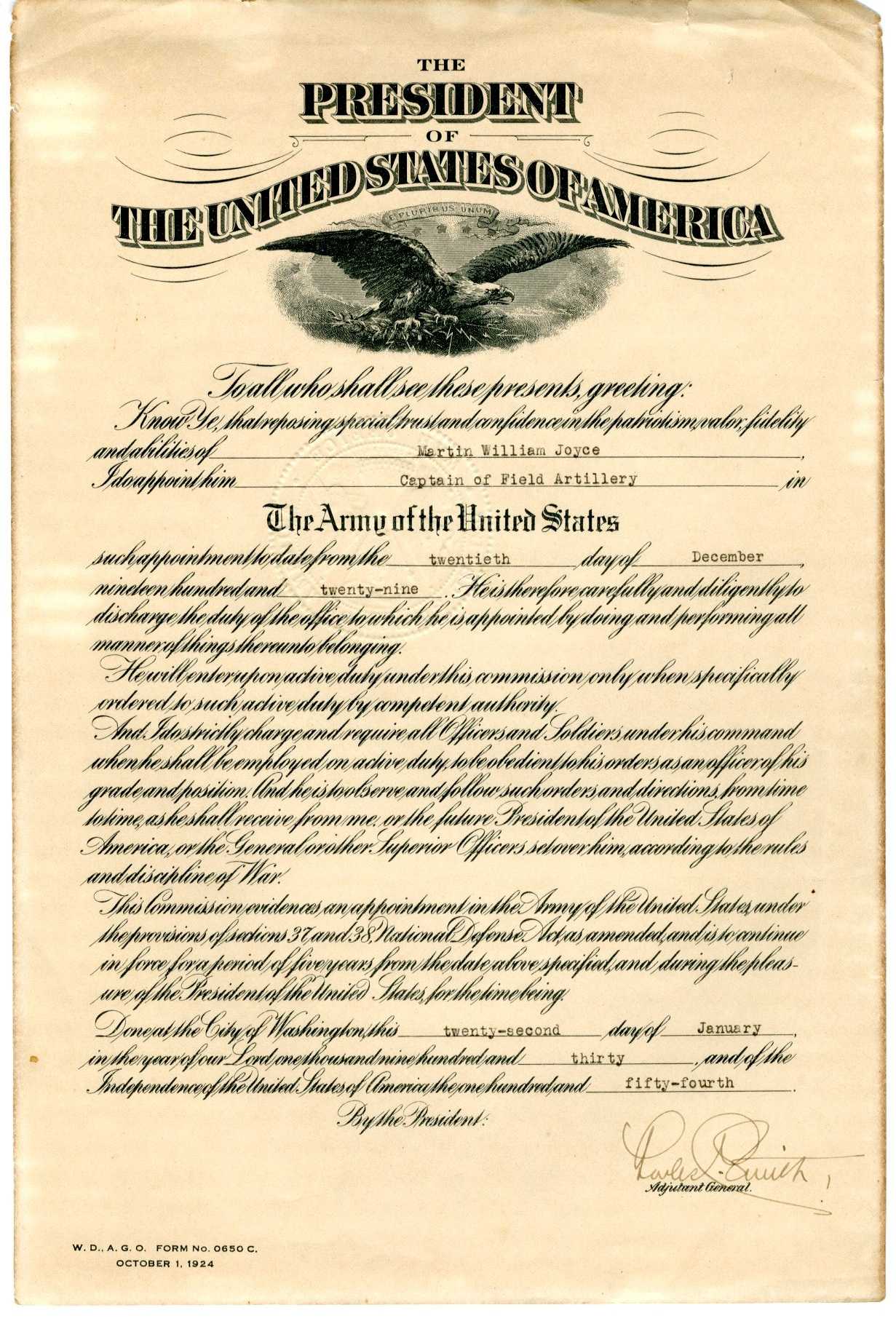 Documents 10 10 – Lt. Col. Martin W