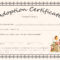 Doll Adoption Certificate Design Template In PSD, Word Pertaining To Blank Adoption Certificate Template