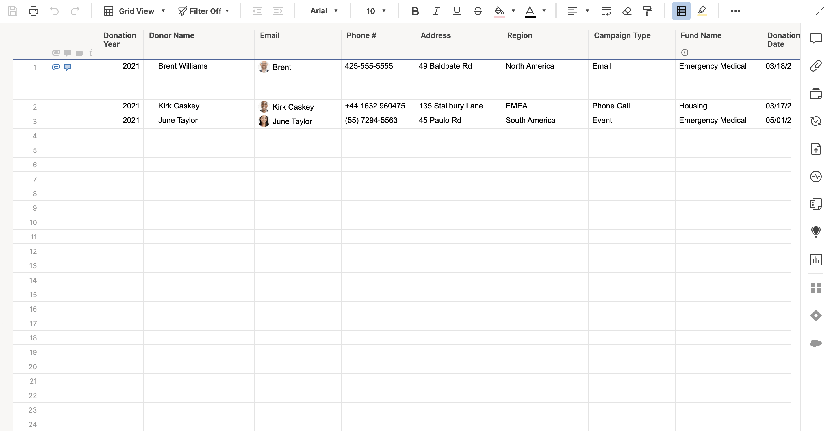 Donor Management Template Smartsheet Within Donation Report Template Donor Management Template Smartsheet Within Donation Report Template