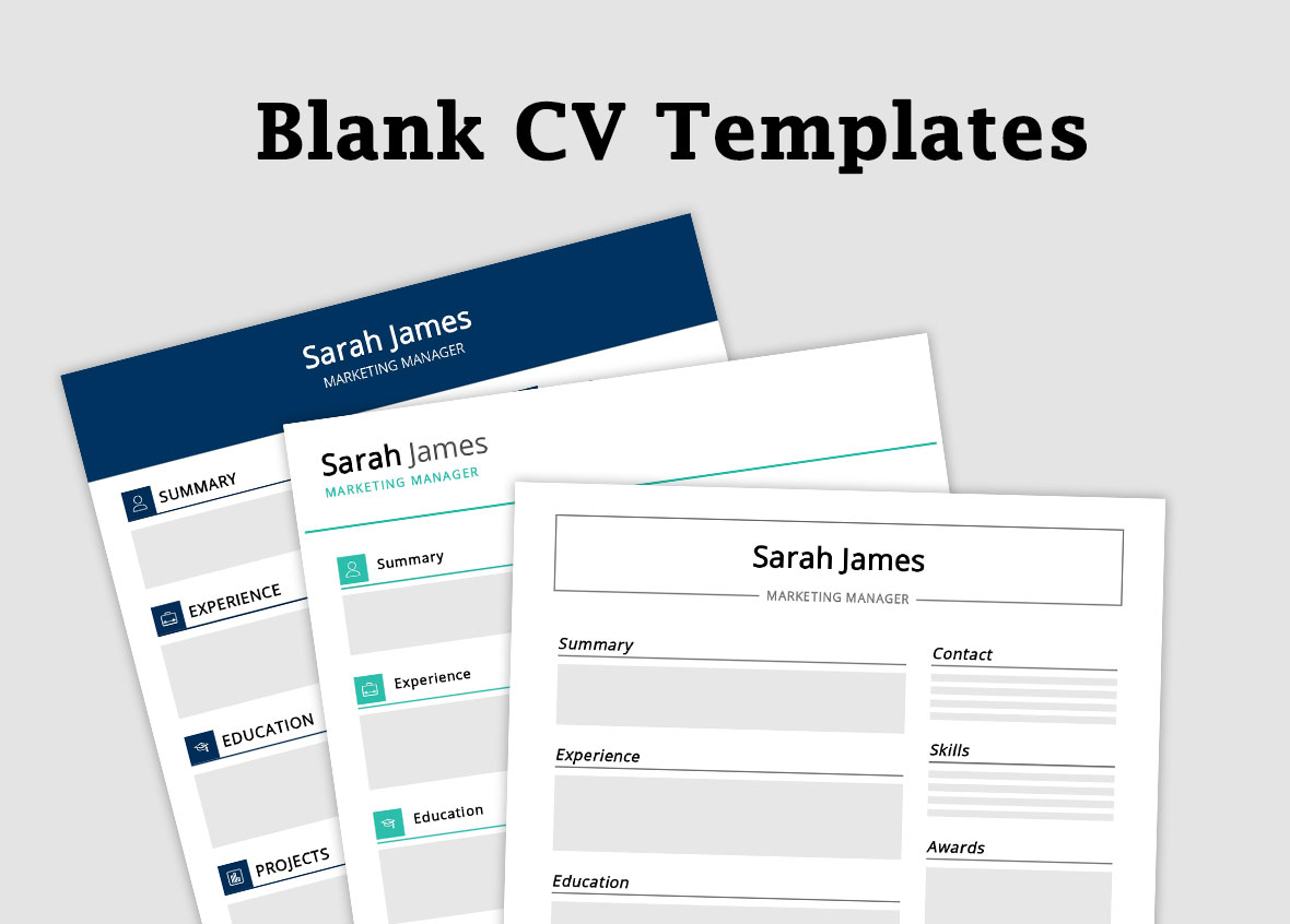 Download Blank CV Template  Writing Tips - ResumeKraft Regarding Free Blank Cv Template Download