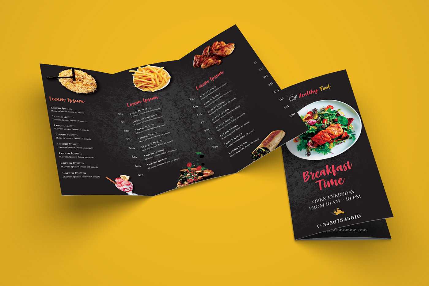 Download Free Restaurant Tri-Fold Brochure Template on Behance With Regard To 3 Fold Brochure Template Psd Free Download Download Free Restaurant Tri-Fold Brochure Template on Behance With Regard To 3 Fold Brochure Template Psd Free Download
