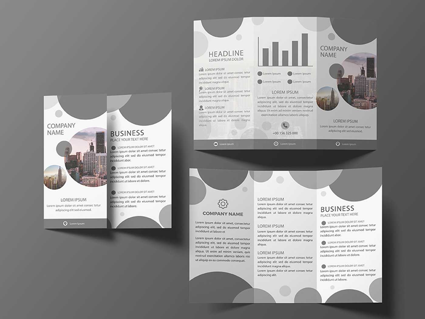 Download Free Tri Fold Brochure Template  Behance Inside Tri Fold Brochure Template Illustrator Free