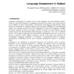 Download PDF  Language Assessment In Autism Throughout Speech And Language Report Template