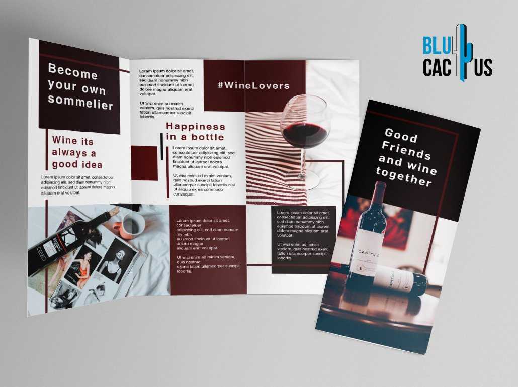 Download the perfect modern red wine brochure template for free here Regarding Wine Brochure Template