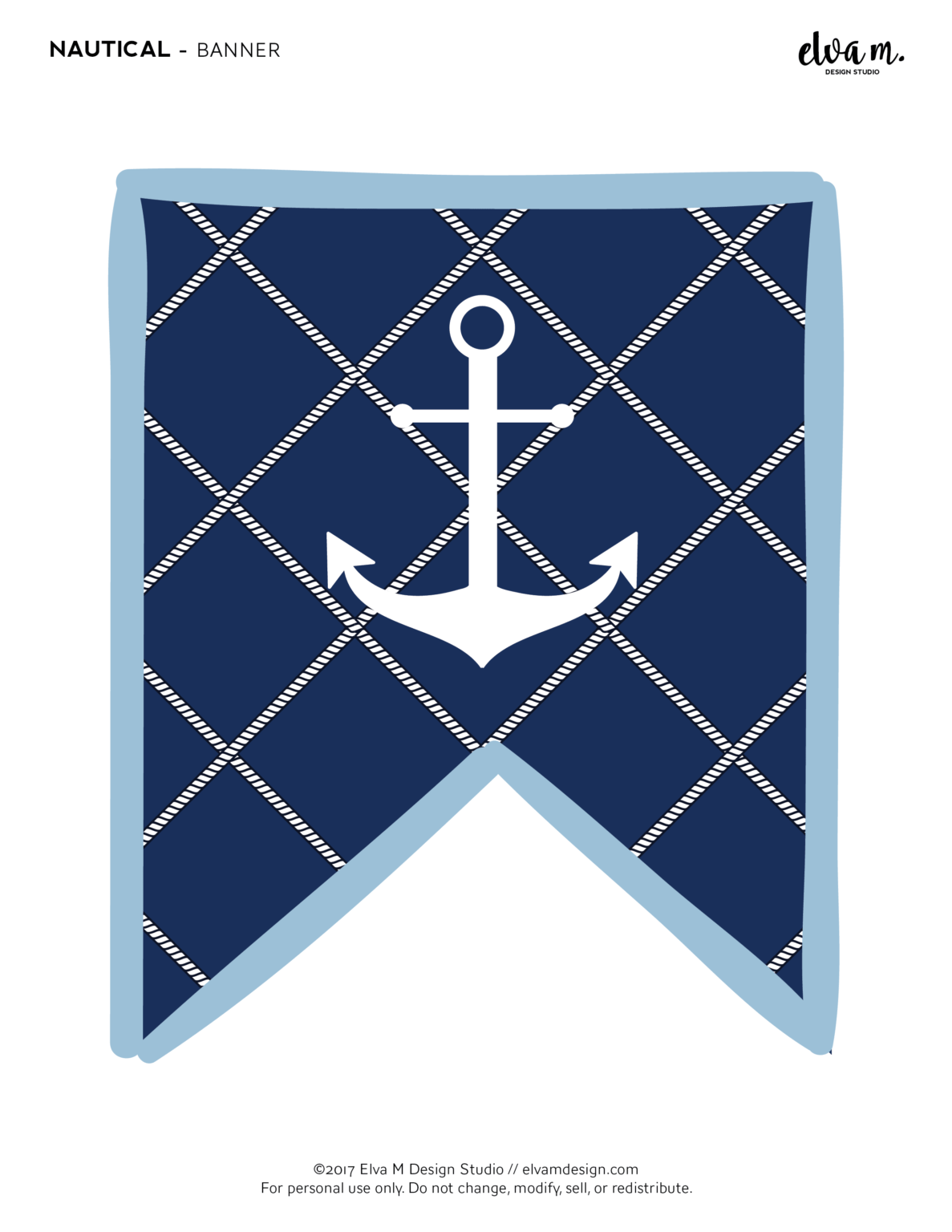 Download These Free Nautical Birthday And Baby Shower Printables ...