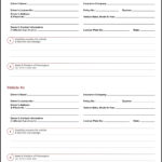Downloadable Car Accident Information Form Regarding Vehicle Accident Report Template