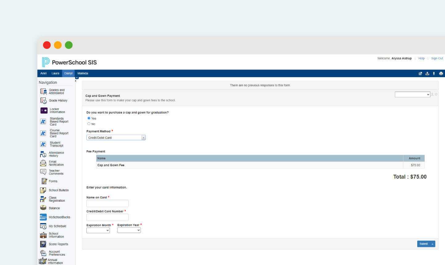 Ecollect Forms  PowerSchool Regarding Powerschool Reports Templates