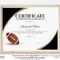 Editable American Football Certificate Template Sports – Etsy