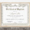 Editable Baptism Certificate Template Printable Certificate – Etsy