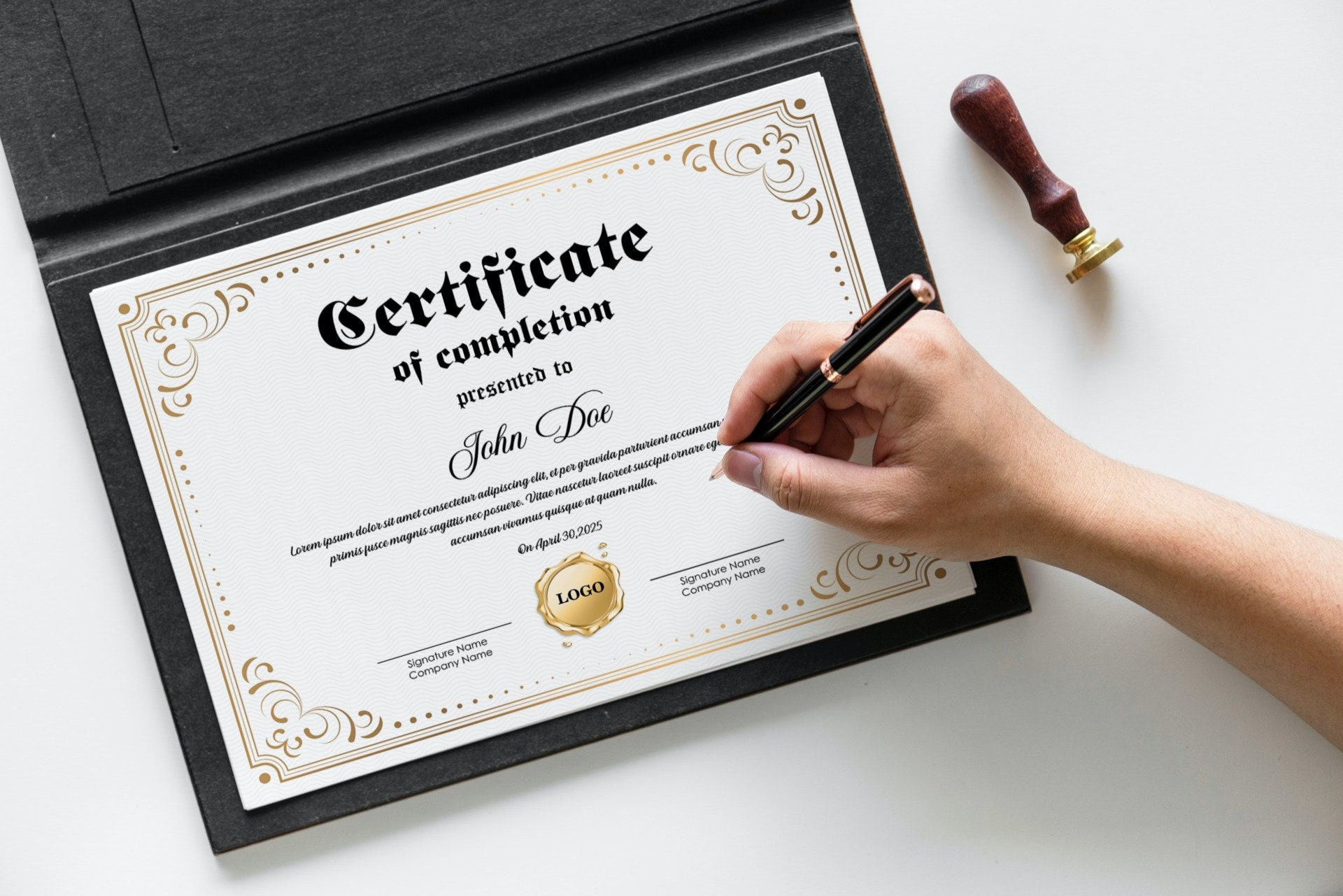 Editable Certificate Of Completion Template. Editable Printable Certificate  Template. Achievement Award