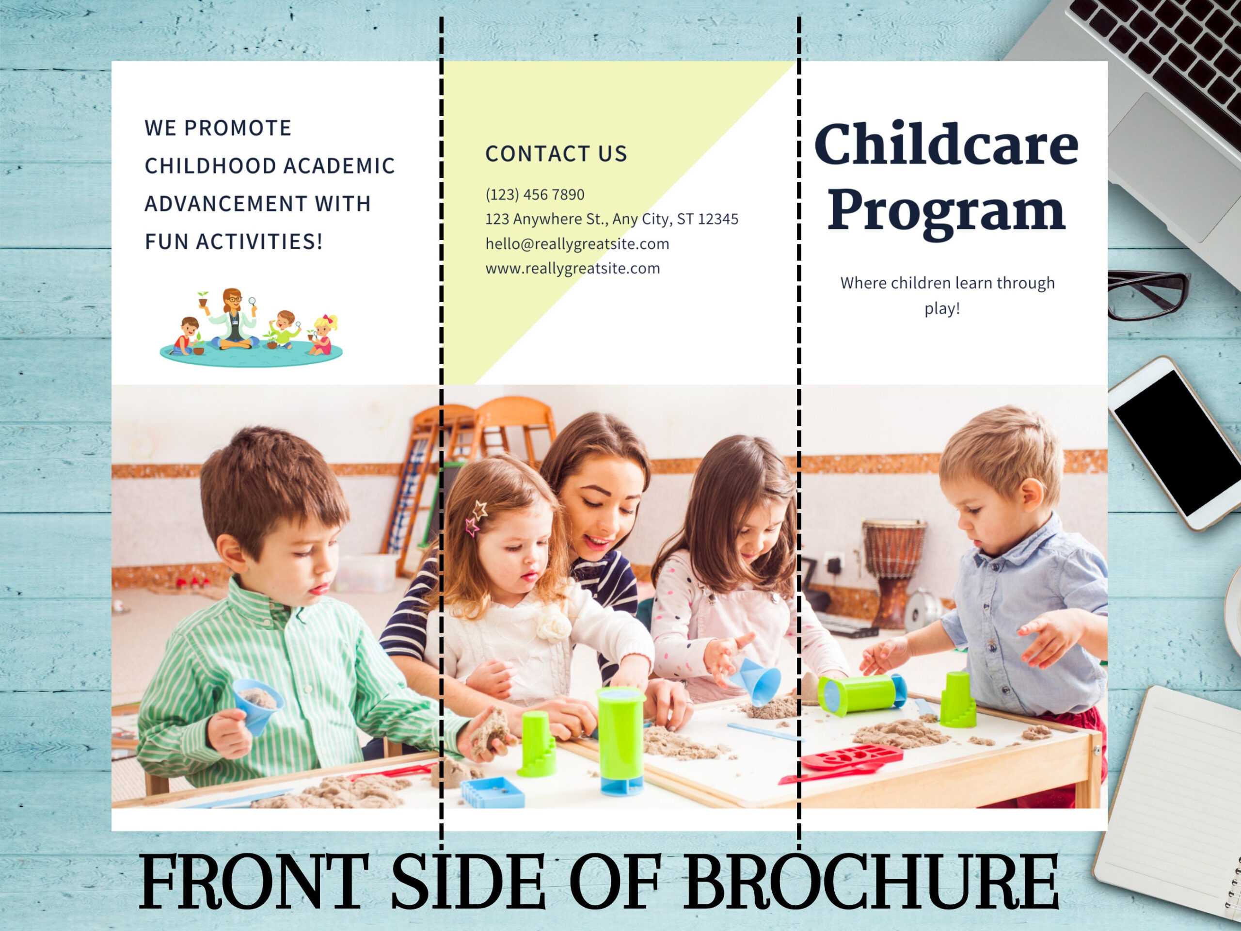 Editable Childcare Program Brochure Template Daycare Brochure - Etsy