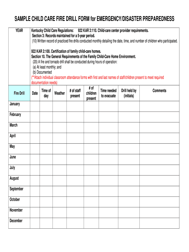 Editable Emergency Drill Form: Fill Out & Sign Online  DocHub Inside Fire Evacuation Drill Report Template