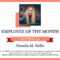 Editable Employee Of The Month Certificate Templates For Farewell Certificate Template