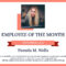 Editable Employee Of The Month Certificate Templates Inside Employee Of The Month Certificate Templates