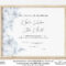 Editable Marriage Certificate Printable Wedding Keepsake – Etsy