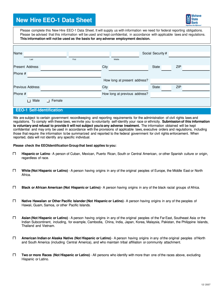eeo form: Fill out & sign online  DocHub Inside Eeo 1 Report Template