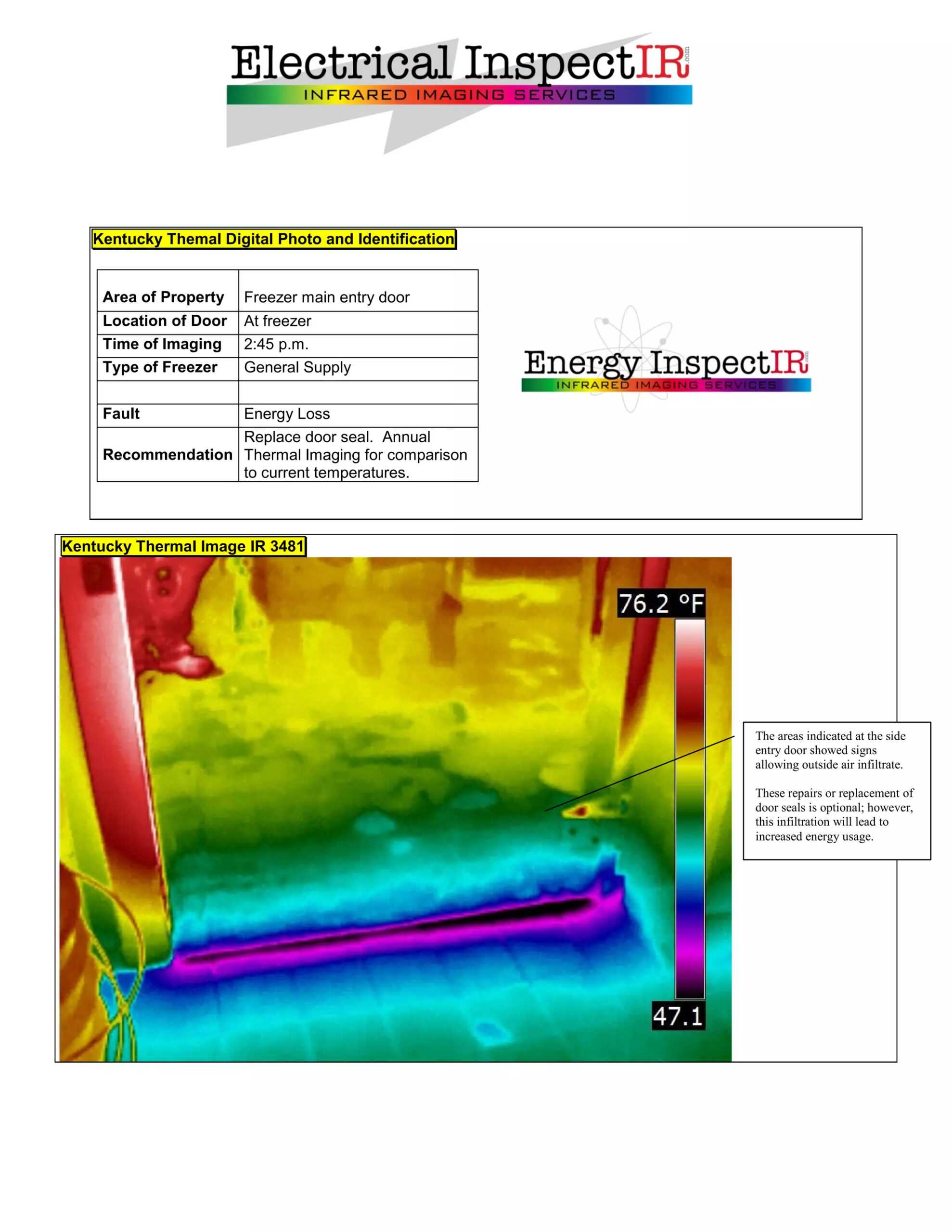 Electrical Inspect Ir Sample Report Inside Thermal Imaging Report Template