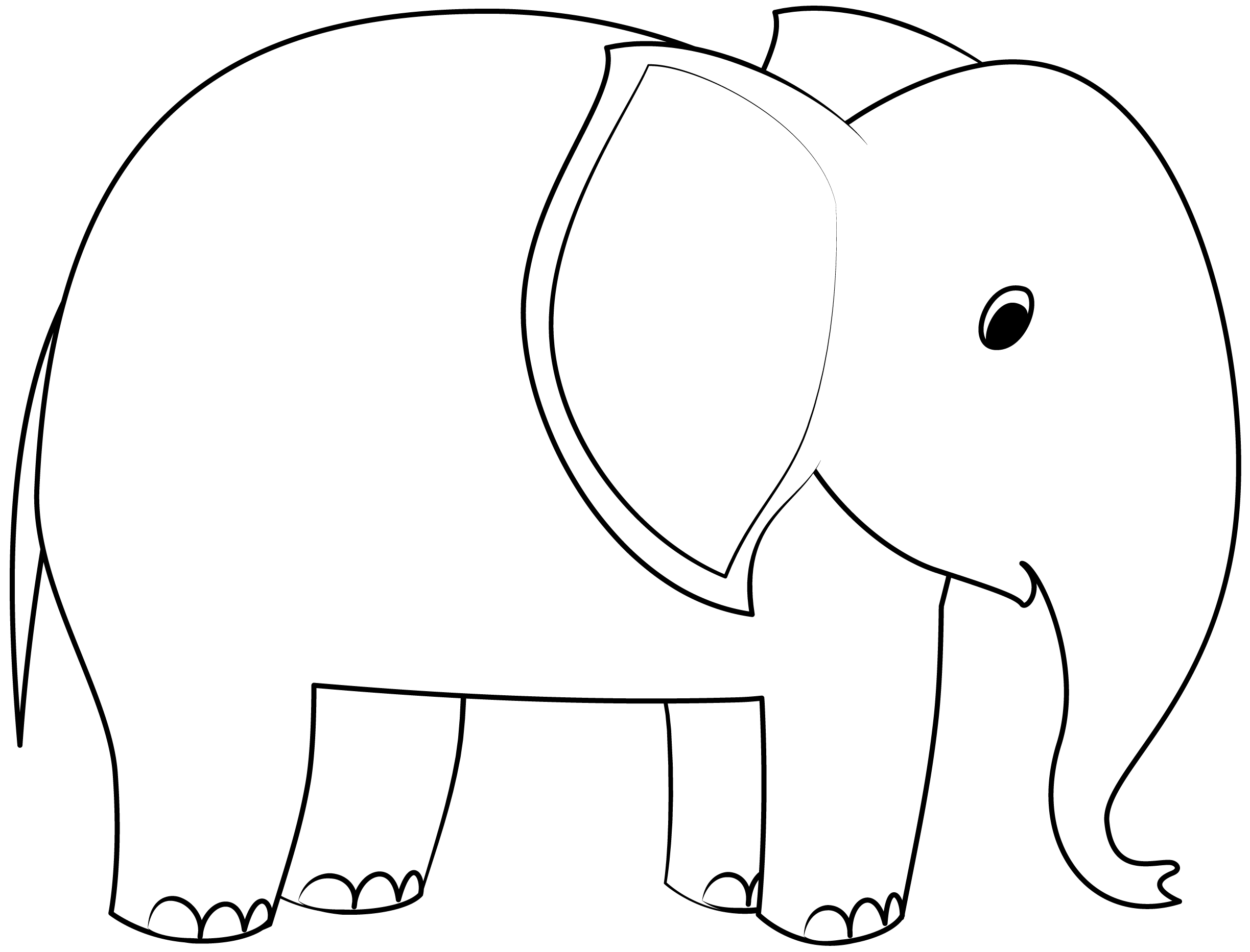 Elefant Druckbare Vorlage  Basteln Mit Papier  Vorlagen Zum  Within Blank Elephant Template