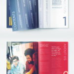 Elegant Corporate Brochure Or Report InDesign Template  Free Download Inside Free Indesign Report Templates