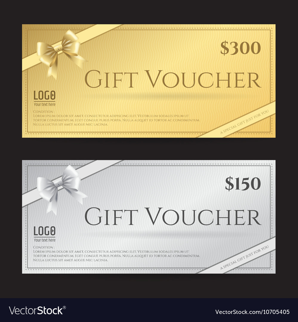 Elegant gift card or gift voucher template Vector Image For Elegant Gift Certificate Template