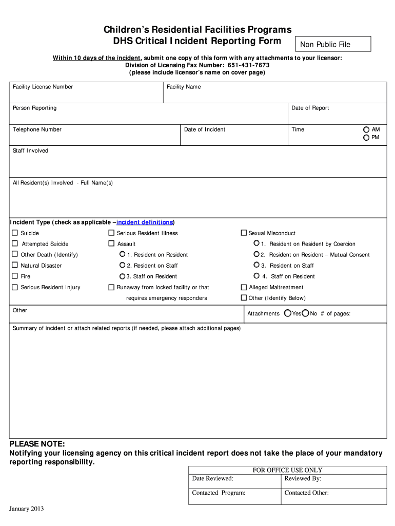 emergency incident report template: Fill out & sign online  DocHub