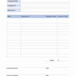 Employee Business Expense Report Template In PDF Intended For Company Expense Report Template