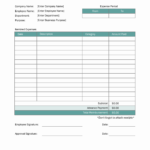 Employee Expense Templates Regarding Microsoft Word Expense Report Template