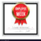 Employee Of The Week Certificate Template Vector Image Within Star Of The Week Certificate Template