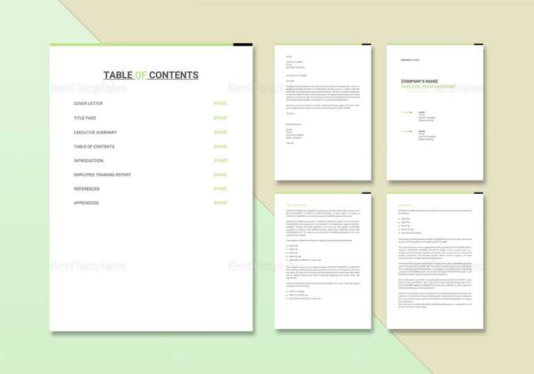 Employee Training Report Template In Word, Google Docs, Apple Pages For ...