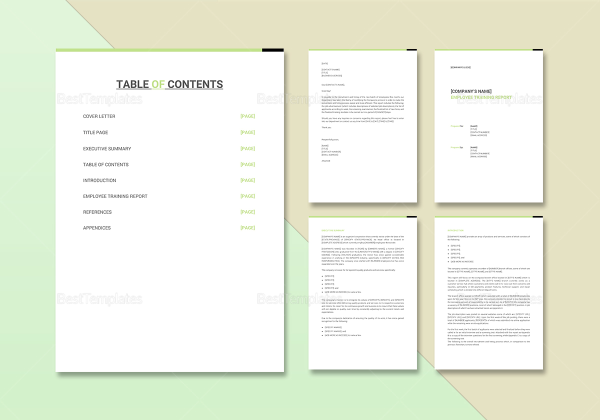 Employee Training Report Template in Word, Google Docs, Apple Pages For After Training Report Template