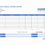 Employee Travel Expense Report Template In Excel Throughout Expense Report Template Xls