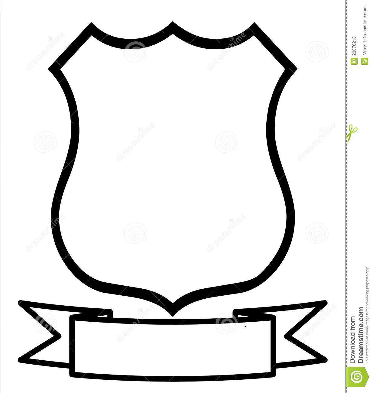 Empty Blank Shield Stock Illustrations – 10,1105 Empty Blank Shield  Inside Blank Shield Template Printable