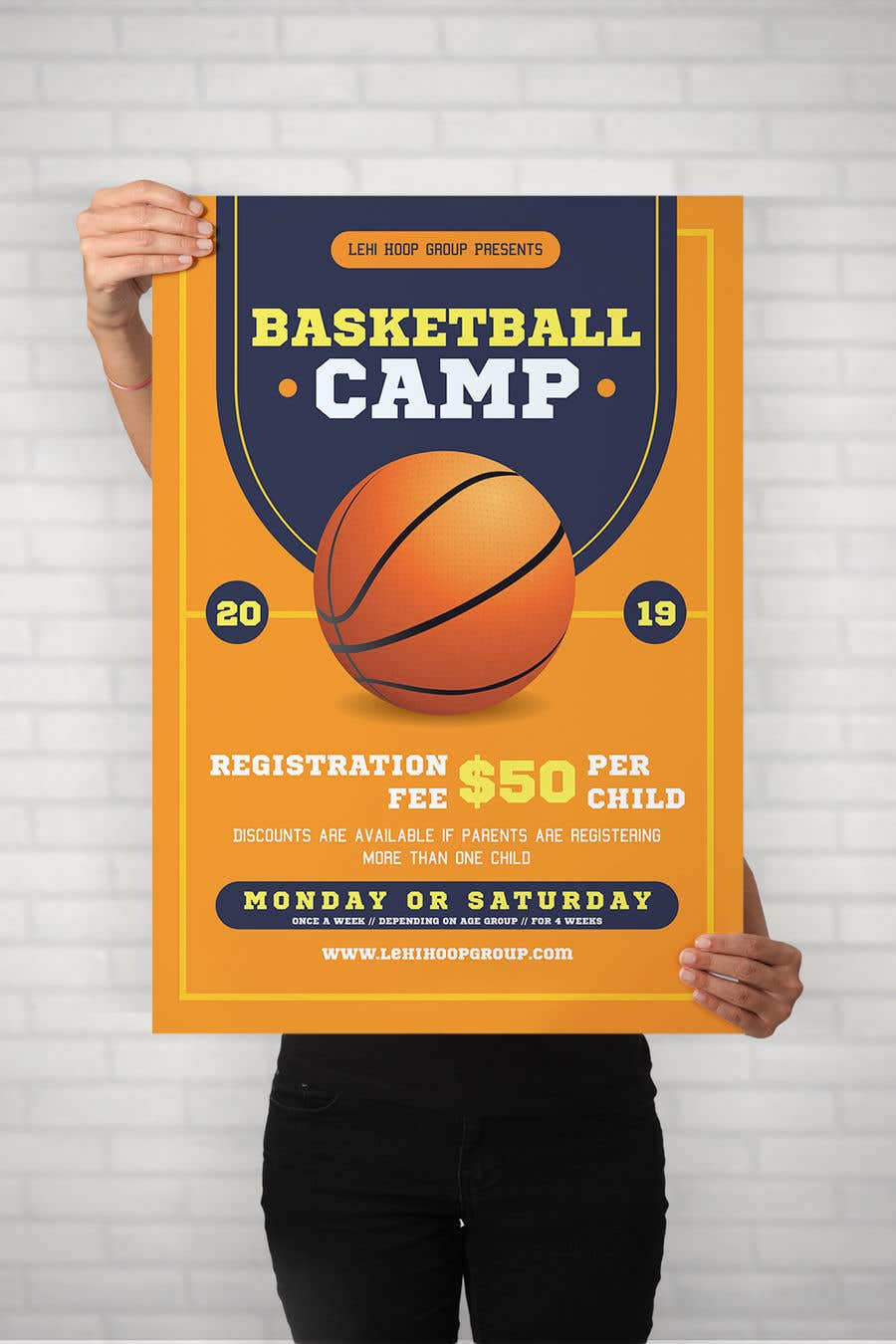 Entry #10 by MooN10 for Design Basketball Camp Flyer  Freelancer Inside Basketball Camp Brochure Template