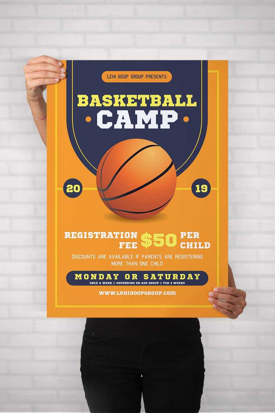 Entry #10 By MooN10 For Design Basketball Camp Flyer  Freelancer Inside Basketball Camp Brochure Template