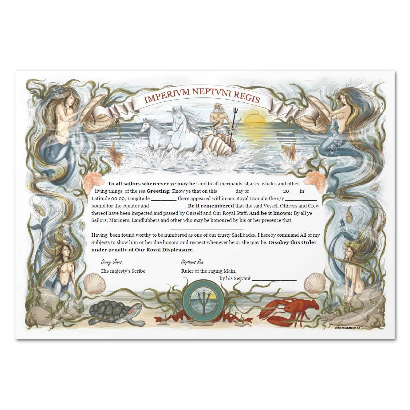 Equator certificate Intended For Crossing The Line Certificate Template