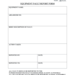 Equipment Fault Report: Fill Out & Sign Online  DocHub Within Fault Report Template Word