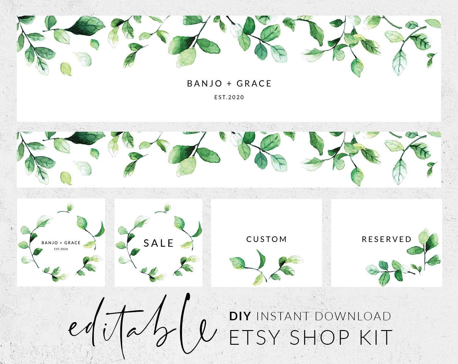 Etsy banner Etsy shop banner Etsy branding kit Etsy cover - Etsy