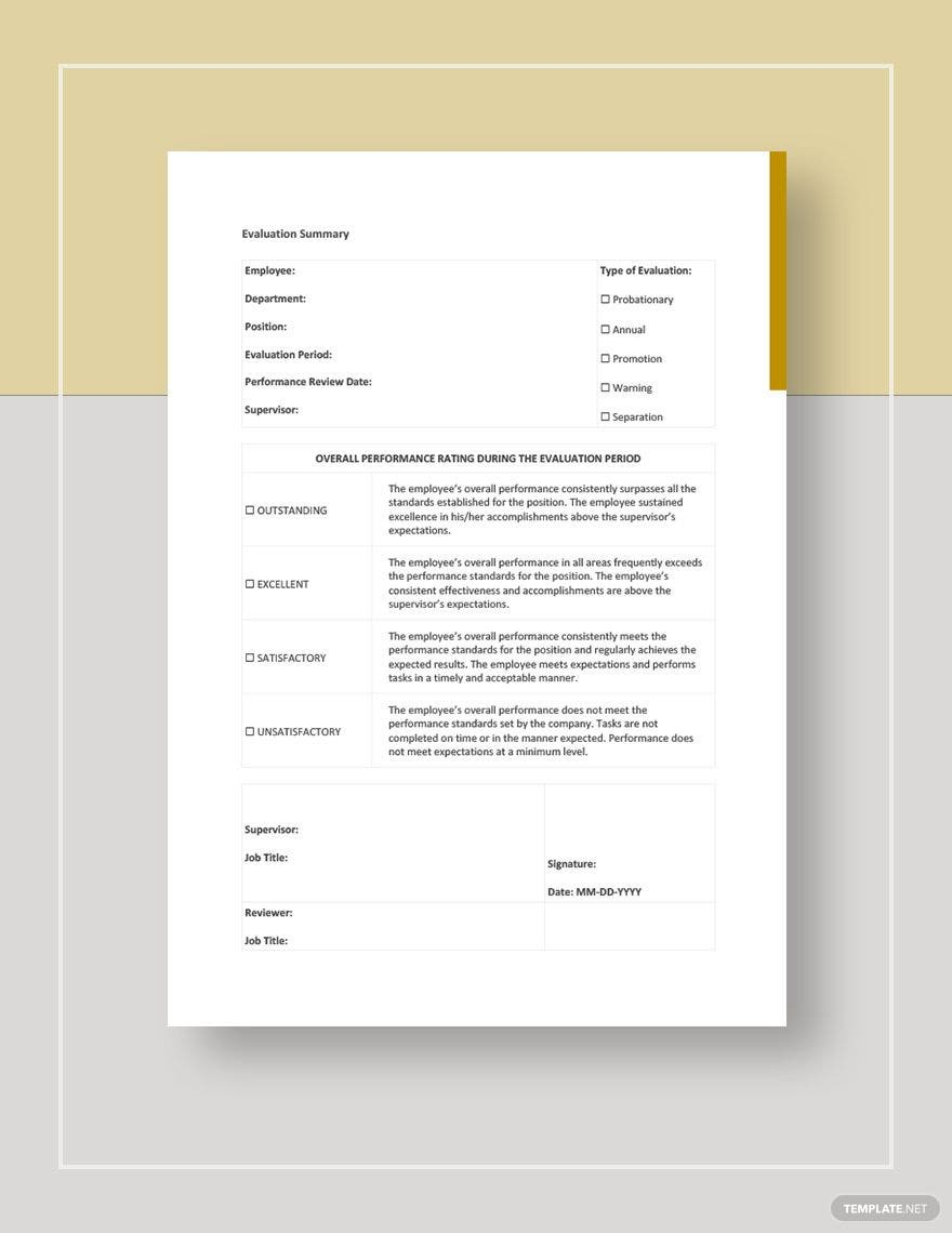 Evaluation Report Template - Google Docs, Word, Apple Pages  Throughout Template For Evaluation Report