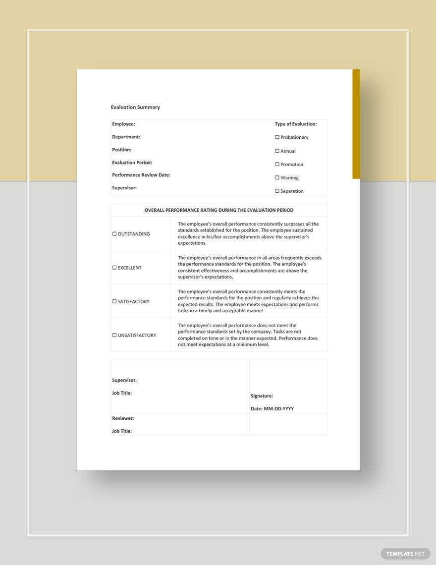 Evaluation Report Template – Google Docs, Word, Apple Pages  Throughout Template For Evaluation Report