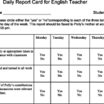 Evidence Based Assessment Of Attention Deficit/Hyperactivity  For Daily Report Card Template For Adhd