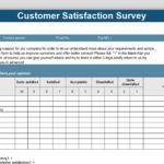 EXCEL Of Customer Satisfaction Survey