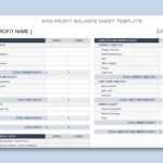 EXCEL Of Non Profit Balance Sheet Statement