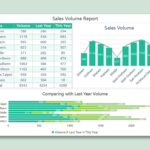 EXCEL Of Sales Volume Report