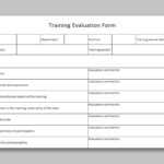 EXCEL Of Training Evaluation Form