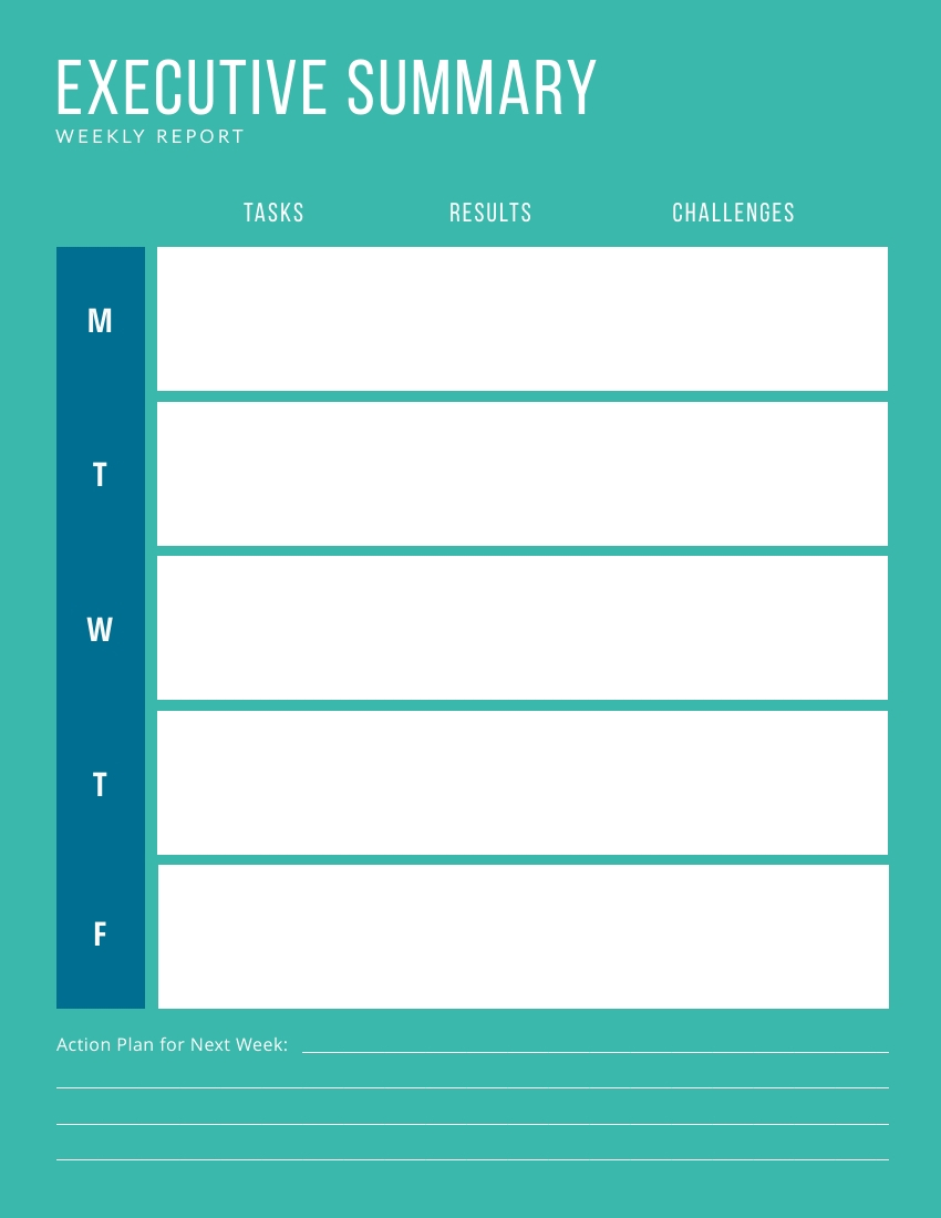 Executive Summary Weekly Report Template  Visme In Template For Summary Report