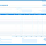 Expense Report Form » The Spreadsheet Page For Expense Report Spreadsheet Template
