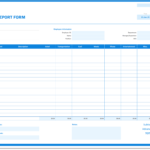 Expense Report Form » The Spreadsheet Page In Expense Report Spreadsheet Template Excel