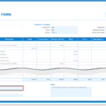 Expense Report Form » The Spreadsheet Page