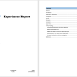 Experiment Report Template – My Word Templates Pertaining To It Report Template For Word