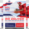 Express Delivery Flyer Template By OWPictures On Dribbble Pertaining To Fedex Brochure Template